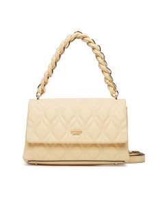 Guess Torebka Maxine HWQG97 33200 Żółty jasny. Żółte torebki klasyczne Guess, z aplikacjami, ze skóry, bez dodatków. Za 584,99 zł.