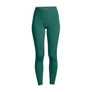 Legginsy treningowe damskie Casall Overlap High Waist. Zielone legginsy Casall, bez wzorów, z podwyższonym stanem. Za 169,99 zł.