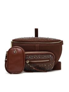 Steve Madden Torebka Bmaxima SM13000640 Brązowy. Brązowe listonoszki Steve Madden, bez wzorów, ze skóry, bez dodatków. Za 319,99 zł.