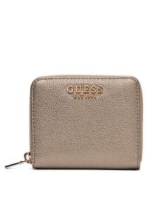 Guess Portfel Laurel II Slg SWBG74 59137 Złoty. Żółte portfele Guess, z aplikacjami, ze skóry. Za 179,99 zł.
