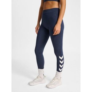 Damskie legginsy Hummel Pulse Logo MW. Niebieskie legginsy Hummel, bez wzorów. Za 149,00 zł.
