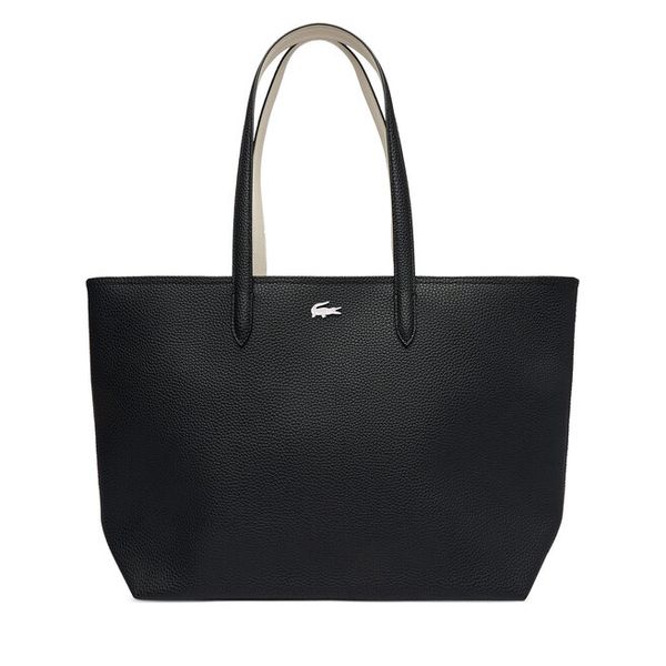 Torebka Lacoste. Szare shopper bag Lacoste, bez wzorów, bez dodatków. Za 599,99 zł.