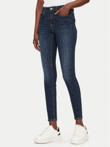 Vero Moda Jeansy Flash 10310822 Granatowy Skinny Fit. Niebieskie jeansy Vero Moda, bez wzorów, z bawełny. Za 179,99 zł.