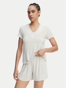 Ysabel Mora Piżama 10823 Szary jasny Regular Fit. Szare piżamy ysabel mora, bez wzorów, z wiskozy, bez ramiączek. Za 199,99 zł.