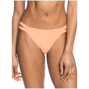Dół od stroju kąpielowego ROXY Beach Classics. Brązowe bikini Roxy, bez wzorów, z materiału. Za 127,60 zł.