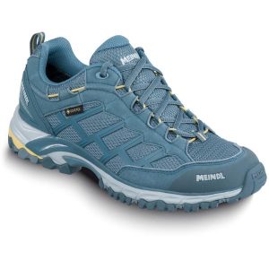Buty trekkingowe damskie MEINDL Caribe Lady GTX, z membraną Gore-Tex. Niebieskie buty trekkingowe MEINDL, z gore-texu, bez zapięcia. Za 716,70 zł.