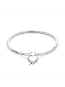 CHARM'S Srebrna bransoletka z elementem ozdobnym rozmiar: onesize. Szare bransoletki CHARM'S, z cyrkonią, srebrne. Za 245,96 zł.