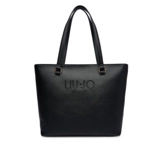 Torebka Liu Jo. Czarne shopper bag Liu Jo, bez wzorów, bez dodatków. Za 629,99 zł.