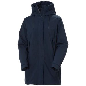 Damska kurtka wodoodporna Helly Hansen Victoria Ins Mid. Niebieskie kurtki Helly Hansen, bez wzorów, bez kaptura. Za 457,50 zł.