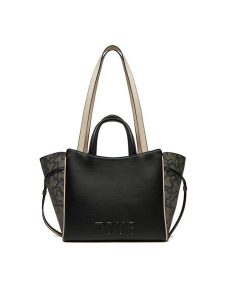 TOUS Torebka City Kaos Icon 2002186652 Czarny. Czarne shopper bag Tous, bez wzorów, ze skóry, bez dodatków. Za 589,99 zł.