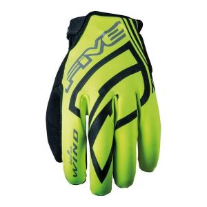 Rękawiczki WB (WIATROWNICA) - FLUO ŻÓŁTY (żółty) - S/8. Żółte rękawiczki FIVE GLOVES, bez wzorów. Za 165,00 zł.