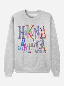 WOOOP Bluza "Hakuna Matata" w kolorze szarym rozmiar: M. Szare bluzy Wooop, m, bez wzorów, z bawełny, bez kaptura. Za 108,99 zł.