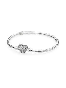 Pandora Srebrna bransoletka z cyrkoniami rozmiar: 20. Szare bransoletki Pandora, z cyrkonią, srebrne. Za 311,95 zł.
