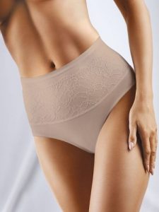 Figi Model Floris-Fit BBL 069 Beige - Babell. Brązowe figi Babell, bez wzorów, z elastanu. Za 93,44 zł.