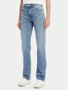 Calvin Klein Jeans Jeansy LV047B914G Niebieski Straight Fit. Niebieskie jeansy Calvin Klein Jeans, bez wzorów, z bawełny. Za 389,99 zł.