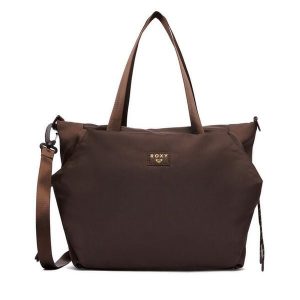 Torebka Roxy. Brązowe torebki klasyczne Roxy, bez wzorów, bez dodatków. Za 129,99 zł.