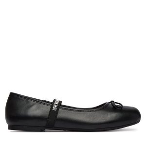 Baleriny LOVE MOSCHINO. Czarne balerinki LOVE MOSCHINO, bez wzorów, bez obcasa, bez zapięcia. Za 456,99 zł.