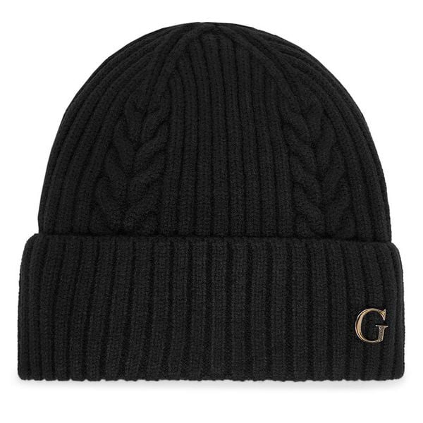 Czapka Guess. Czarne czapki Guess, z aplikacjami. Za 149,99 zł.