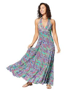 Ipanima Sukienka w kolorze turkusowym ze wzorem rozmiar: 34-40. Niebieskie sukienki Ipanima, bez wzorów, z asymetrycznym kołnierzem, bez ramiączek, maxi, asymetryczne. Za 78,99 zł.