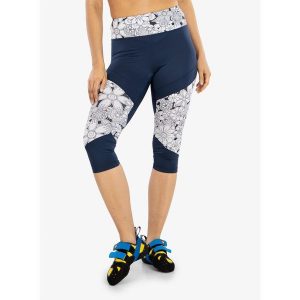 Legginsy wspinaczkowe damskie Ocun Rhea 3/4 Leggings. Niebieskie legginsy Ocun, bez wzorów. Za 156,99 zł.