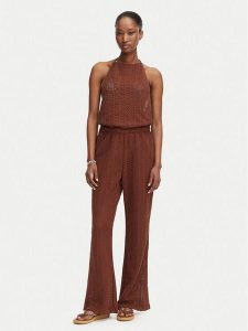 Roxy Kombinezon Luna Feeling ERJX603497 Brązowy ciemny Regular Fit. Brązowe kombinezony Roxy, m, bez wzorów, z bawełny, bez kołnierzyka, bez ramiączek. Za 299,99 zł.
