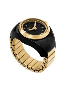 Fossil Zegarek Watch Ring ES5413 Czarny. Czarne, analogowe zegarki Fossil. Za 599,99 zł.