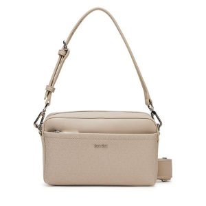Torebka Calvin Klein. Brązowe torebki klasyczne Calvin Klein, bez wzorów, bez dodatków. Za 369,99 zł.