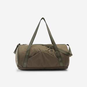 Second Life - Torba sportowa 20 litrów - Stan Bardzo Dobry. Zielone torby podróżne i sportowe DECATHLON, bez wzorów, z tkaniny. Za 44,99 zł.