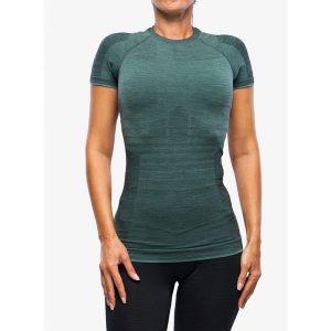 Koszulka termiczna damska Ortovox 230 Competition Short Sleeve. Zielone bluzki ORTOVOX, bez wzorów, bez kołnierzyka, bez ramiączek. Za 366,99 zł.
