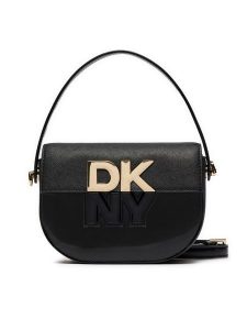 DKNY Torebka Echo Sm Flap Cbody R42EKE28 Czarny. Czarne torebki klasyczne DKNY, bez wzorów, ze skóry, bez dodatków. Za 669,99 zł.
