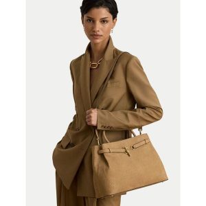 Torebka LAUREN RALPH LAUREN. Brązowe kuferki Lauren Ralph Lauren, bez wzorów, bez dodatków. Za 2 399,00 zł.