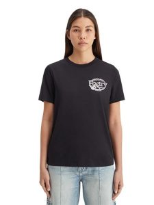 Scotch & Soda Koszulka w kolorze czarnym rozmiar: M. Czarne bluzki Scotch & Soda, m, bez wzorów, z bawełny, bez kołnierzyka, bez ramiączek. Za 74,63 zł.