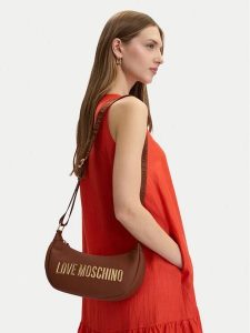 LOVE MOSCHINO Torebka JC4245PP0OKD0300 Brązowy. Brązowe listonoszki LOVE MOSCHINO, bez wzorów, ze skóry, bez dodatków. Za 588,99 zł.