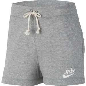 Damskie spodenki Nike Gym Vintage, szaro-zielone, L. Zielone szorty Nike, bez wzorów, z bawełny, sportowe. Za 217,99 zł.