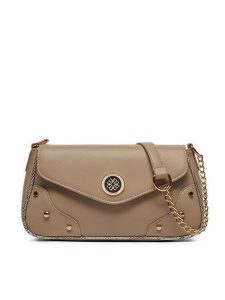 Monnari Torebka BAG1200-015 Beżowy. Brązowe listonoszki Monnari, bez wzorów, ze skóry, bez dodatków. Za 229,99 zł.