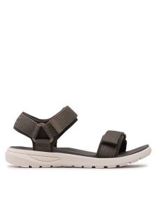 CRUZ Sandały Ruffalo W Sandal CR222446 Szary. Szare sandały CRUZ, bez wzorów, z materiału, bez obcasa, na płaskiej podeszwie, bez zapięcia. Za 239,99 zł.