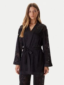 Guess Szlafrok O5BX11 W4700 Czarny. Czarne szlafroki Guess, xl, z aplikacjami, z syntetyku, bez kaptura. Za 339,99 zł.