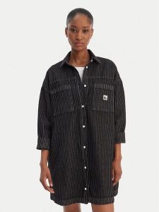 Quiksilver Sukienka koszulowa Iced Age EQWWD03120 Szary Oversize. Szare kombinezony Quiksilver, l, bez wzorów, z bawełny, bez kołnierzyka, bez ramiączek. Za 329,99 zł.