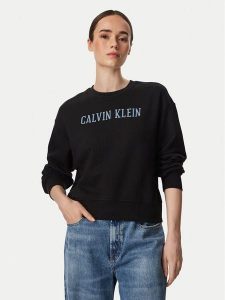 Calvin Klein Jeans Bluza Varsity LV047H806G Czarny Regular Fit. Czarne bluzy Calvin Klein Jeans, xl, bez wzorów, z bawełny, bez kaptura. Za 329,99 zł.