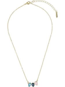 Otazu Pozłacany naszyjnik z kryształami Swarovski - dł. 42 cm rozmiar: onesize. Niebieskie naszyjniki Otazu, z kryształem, pozłacane. Za 130,99 zł.