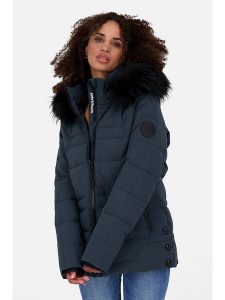 Alife and kickin Kurtka zimowa "ZophiaAK" w kolorze granatowym rozmiar: XL. Niebieskie kurtki Alife and Kickin, na zimę, xl, z aplikacjami, z futra, bez kaptura. Za 346,99 zł.