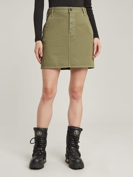 G-Star Spódnica dżinsowa w kolorze khaki rozmiar: W29. Brązowe spódnice G-Star, na co dzień, bez wzorów, z bawełny, retro, mini. Za 143,90 zł.