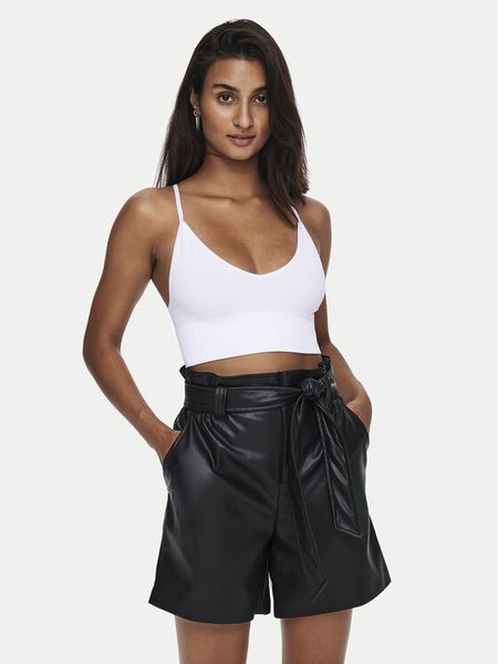 ONLY Biustonosz top Vicky 15201539 Biały. Białe biustonosze ONLY, bez wzorów, z syntetyku. Za 29,99 zł.