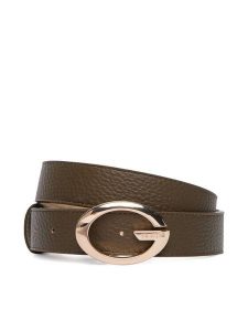 Guess Pasek BW9306 P5430 Khaki. Brązowe paski Guess, z aplikacjami, ze skóry. Za 210,99 zł.