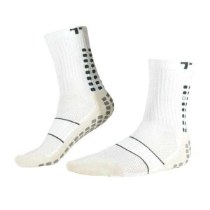 Skarpety Piłkarskie Unisex Adult 3.0 Mid Calf Cushioned. Białe skarpetki TRUSOX, bez wzorów. Za 257,99 zł.