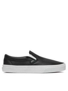 Vans Tenisówki Classic Slip-On VN000EACBPB1 Czarny. Czarne trampki Vans, bez wzorów, ze skóry, bez zapięcia. Za 399,99 zł.
