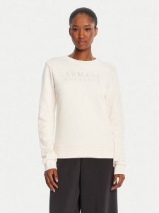 Armani Exchange Bluza XW000985 AF14284 U1003 Écru Regular Fit. Bluzy Armani Exchange, xs, bez wzorów, z bawełny, bez kaptura. Za 339,99 zł.