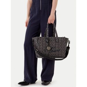 Torebka Emporio Armani. Niebieskie shopper bag Emporio Armani, bez wzorów, bez dodatków. Za 727,99 zł.