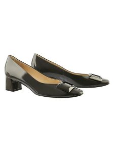 Högl Skórzane czółenka "Hannah" w kolorze antracytowym rozmiar: 41,5. Czarne czółenka HÖGL, bez wzorów, bez obcasa, bez zapięcia. Za 327,10 zł.