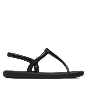 Sandały Ipanema. Czarne sandały Ipanema, bez wzorów, bez obcasa, na płaskiej podeszwie, bez zapięcia. Za 139,99 zł.